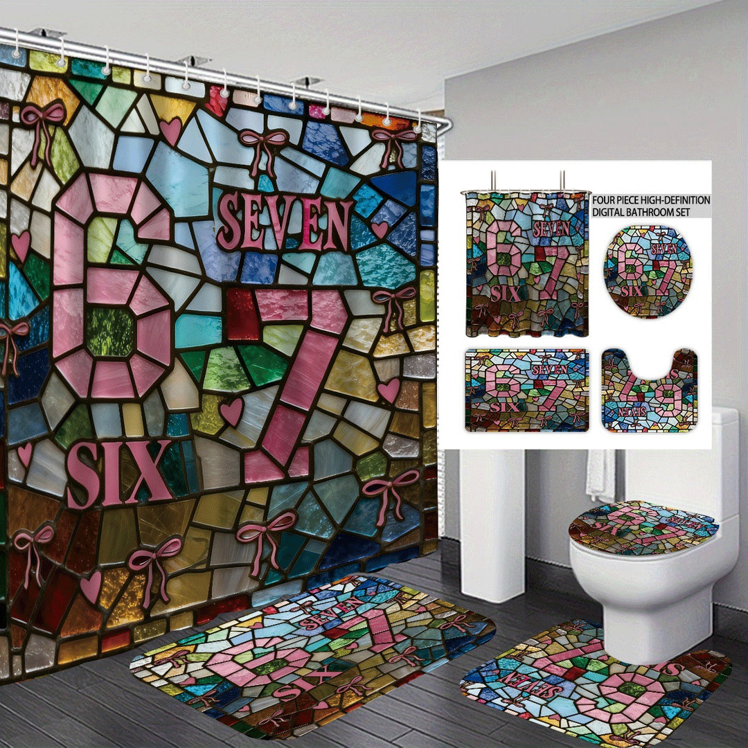 Colorful Dessert-Themed Bathroom Set Bowlift