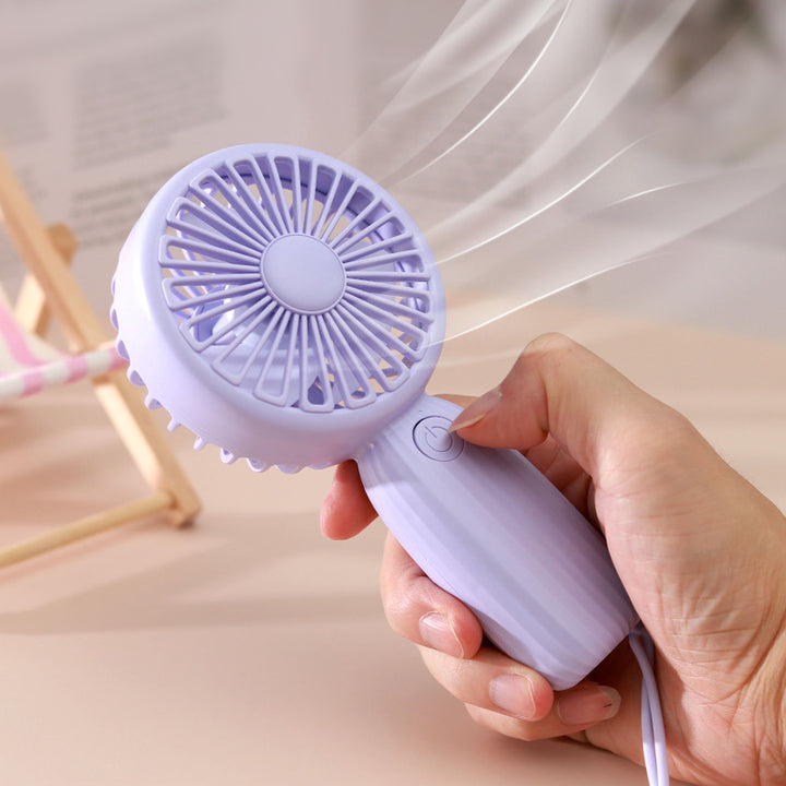 Women's Portable Mini Hand Fan with Flexible Strap Bowlift