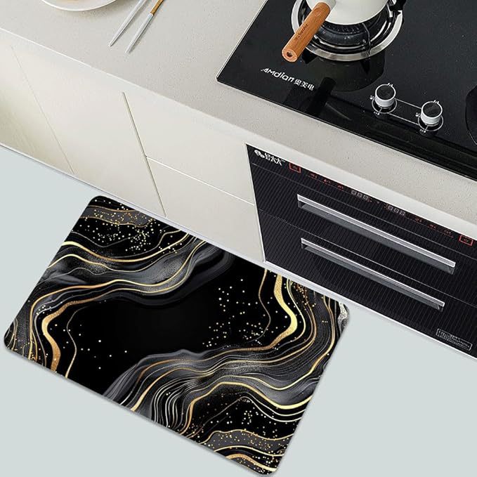 Luxurious Leaf Pattern Bath Mat