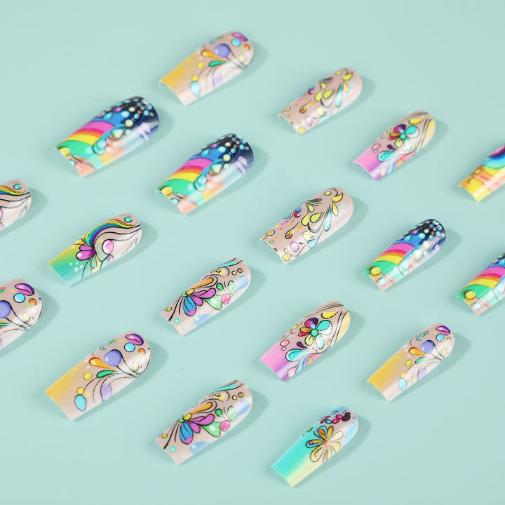 Art nails with colorful and creative motif designs Bowlift