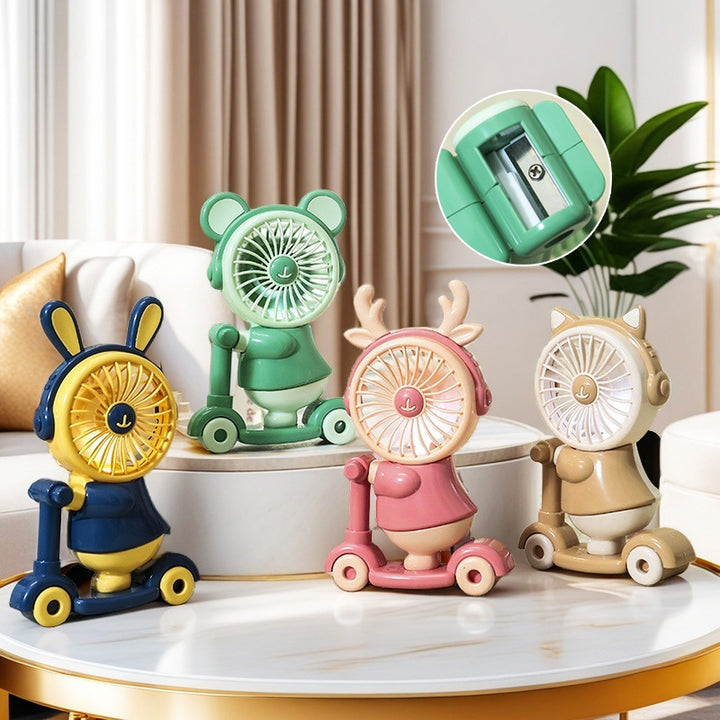 Ladies Portable Mini Fan in Creative Roller Design Bowlift
