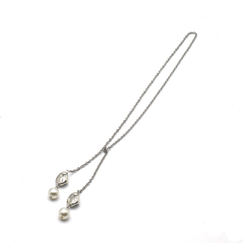 Elegant Layered Pearl Pendant Necklace Bowlift