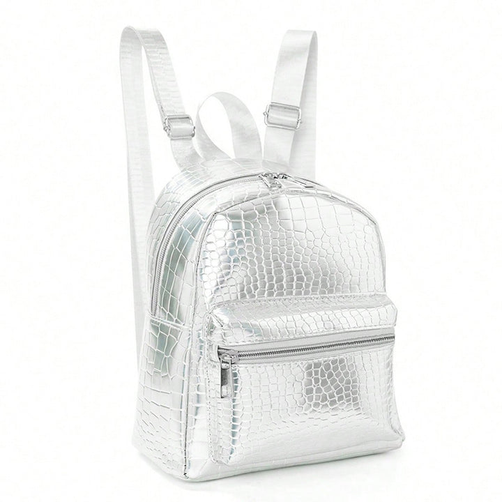 Backpack in Elegant Crocodile Look Bowlift