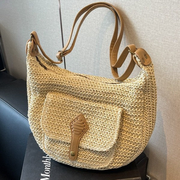 Handcrafted Macrame Hobo Bag Bowlift