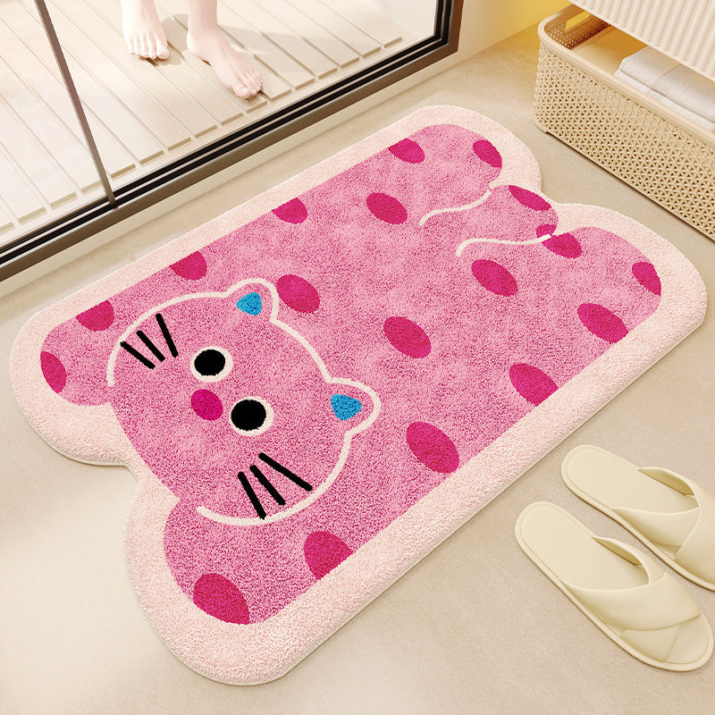 Cartoon Plush Bath Mat