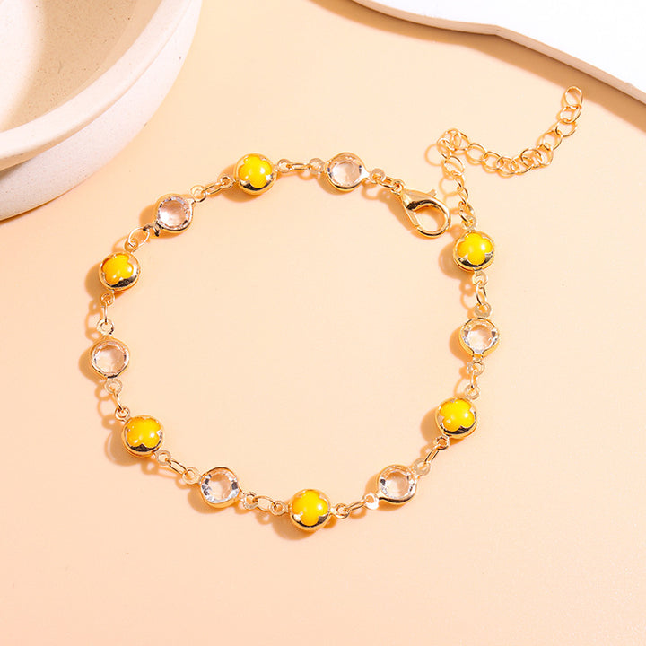 Elegant Beaded Charm Anklet Bowlift
