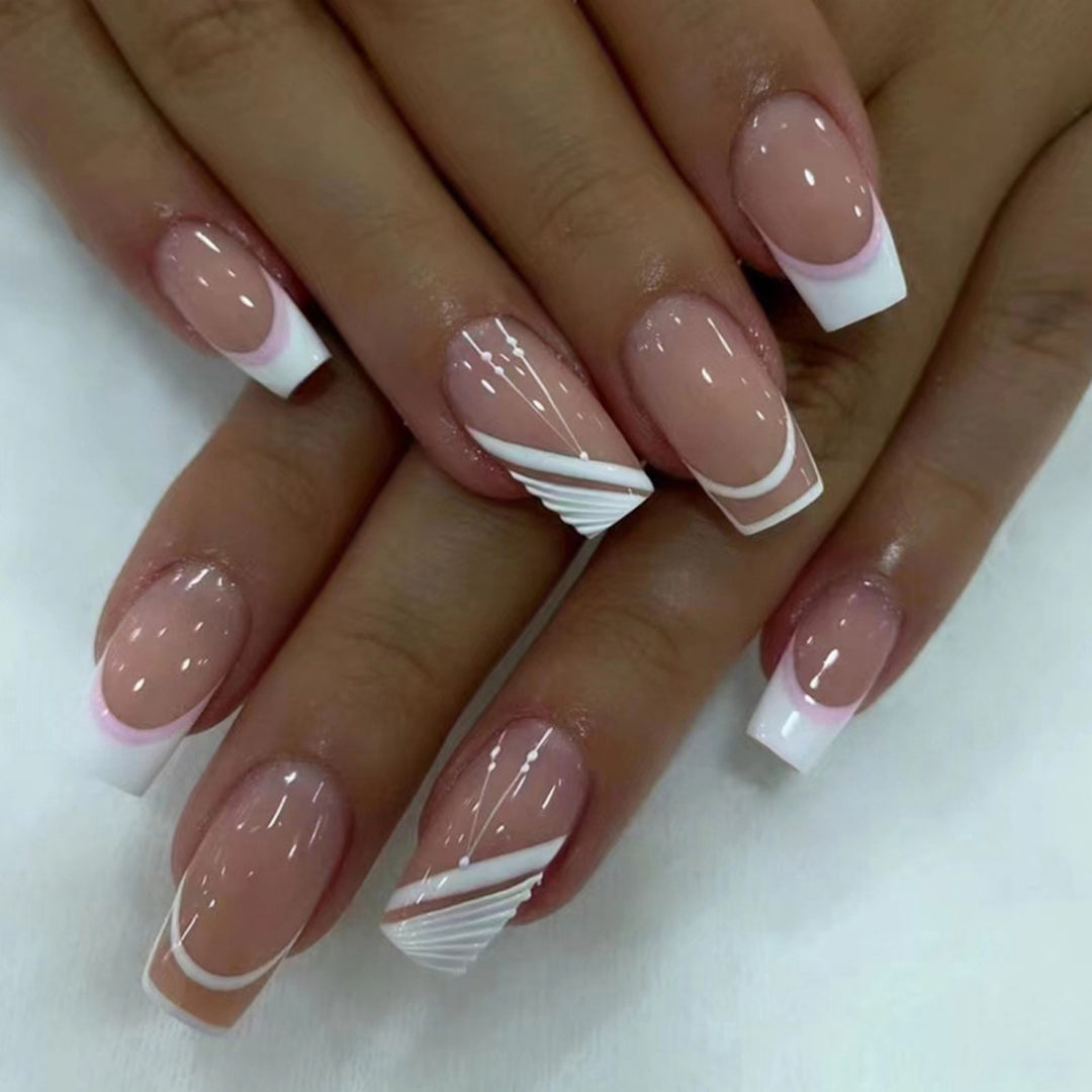 Modern Geometric Nail Art Bowlift