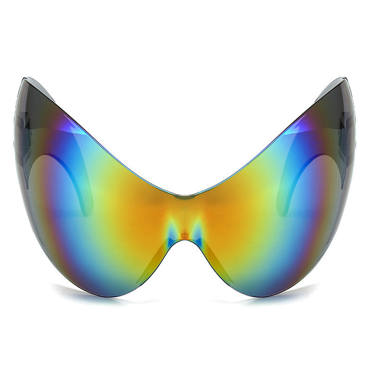 Oversized Futuristic Shield Sunglasses Bowlift