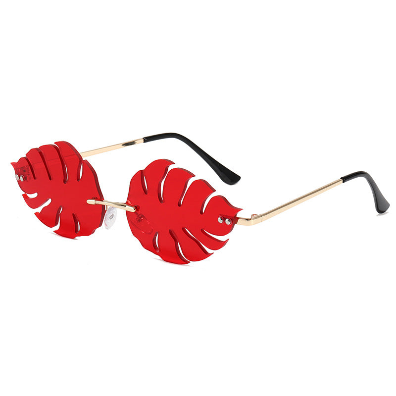 Ladies fashionable sunglasses with striking leaf design Bowlift