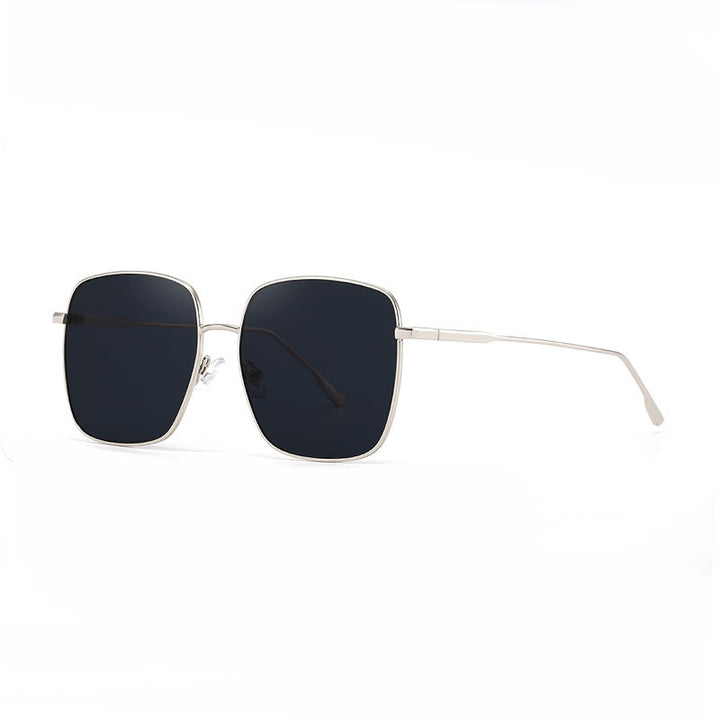 Women's sunglasses with modern square stainless steel frame and polarized lenses Bowlift