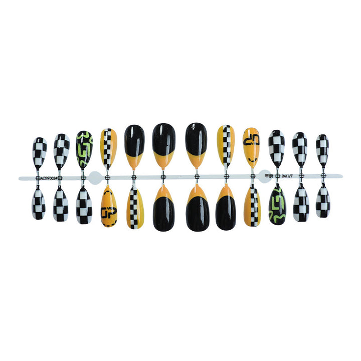 Racing Inspired Press-On Nail Set Bowlift