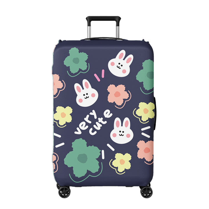 Ladies suitcase cover with creative illustration design Bowlift