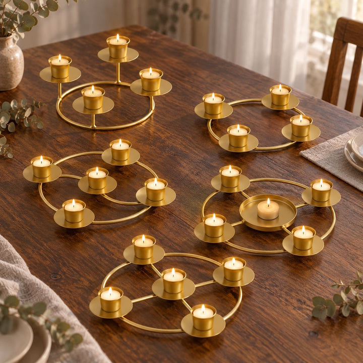 Geometric Multi-Candle Holder