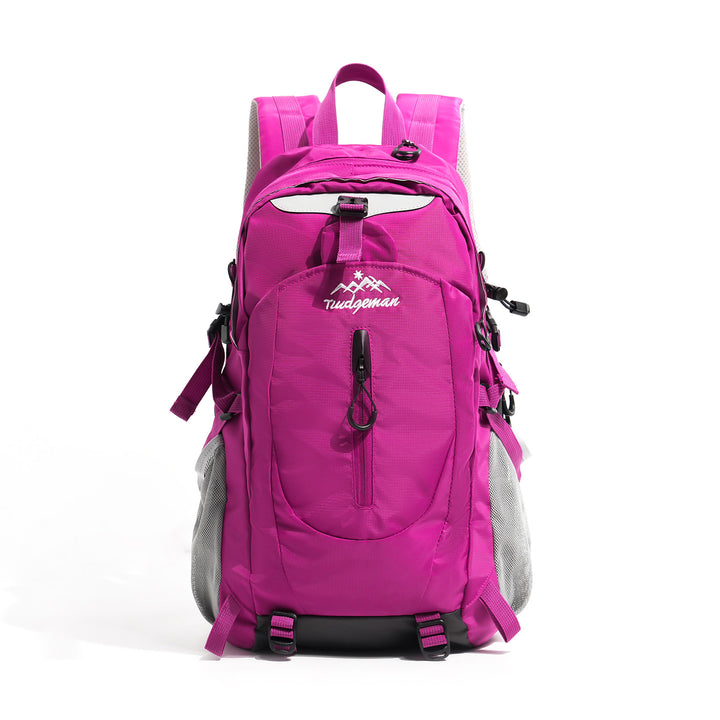 Unisex nan lightweight outdoor backpack with ergonomic back cushion, hydration bladder compartment and multifunctional external pockets Bowlift