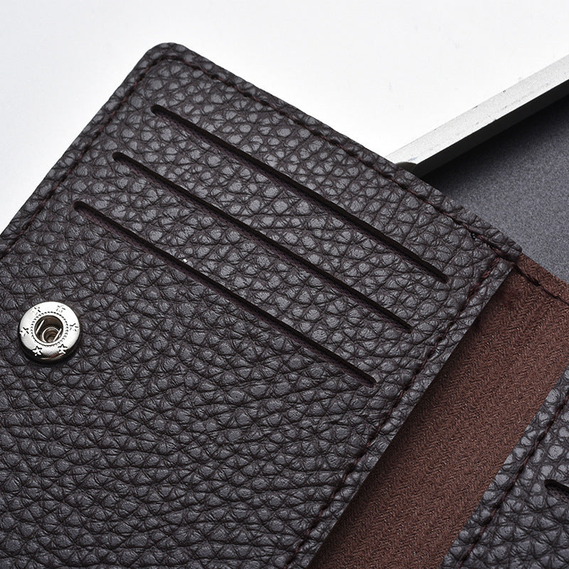Textured Leather Cardholder Bowlift