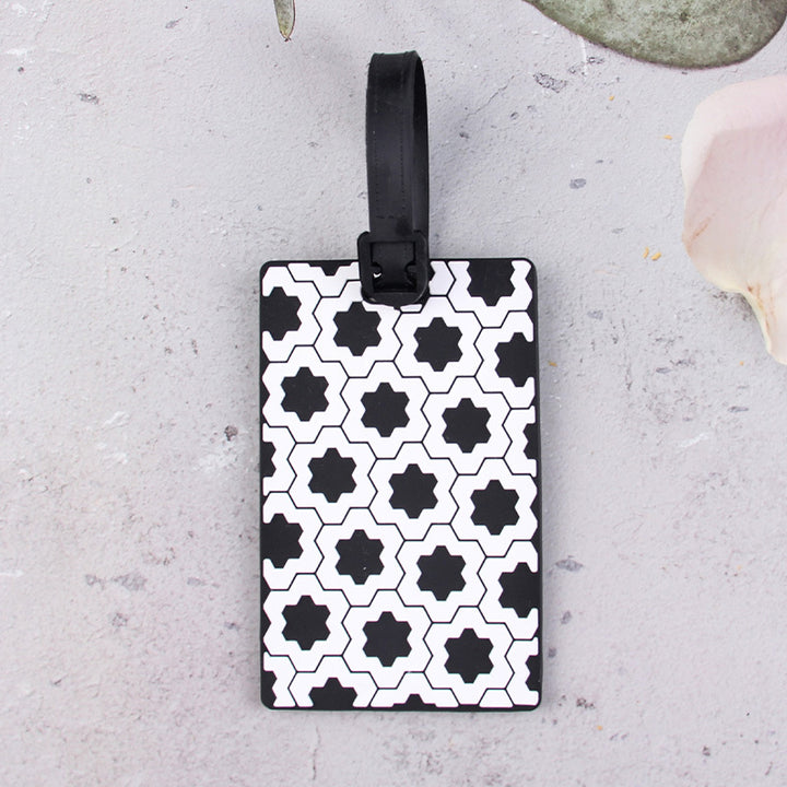 Geometric Pattern Luggage Tag Bowlift