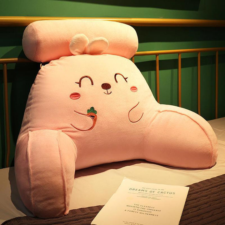 Plush back support cushion with unique vegetable design Bowlift