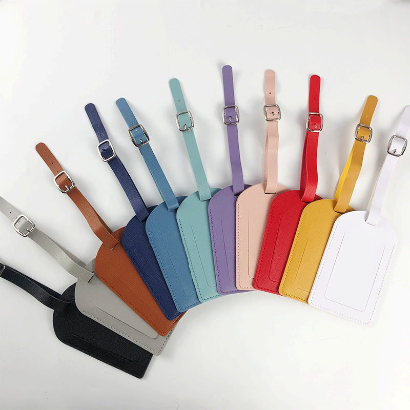 Durable PU Leather Luggage Tag Bowlift
