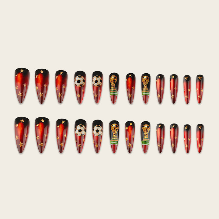 Creative Football Art Nails Bowlift