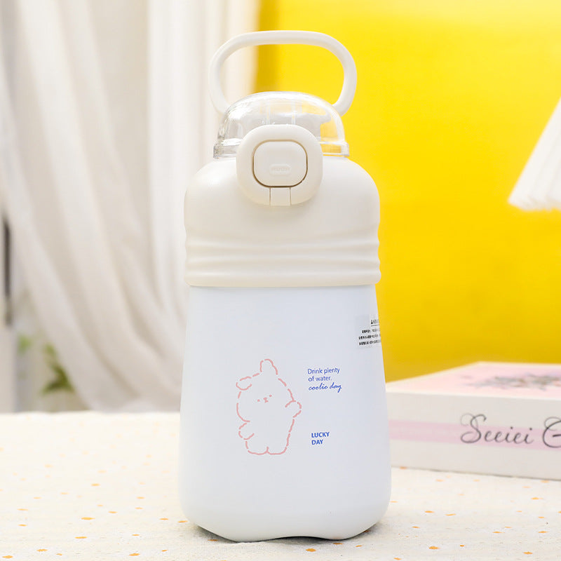 Practical water bottle with removable carrying device Bowlift