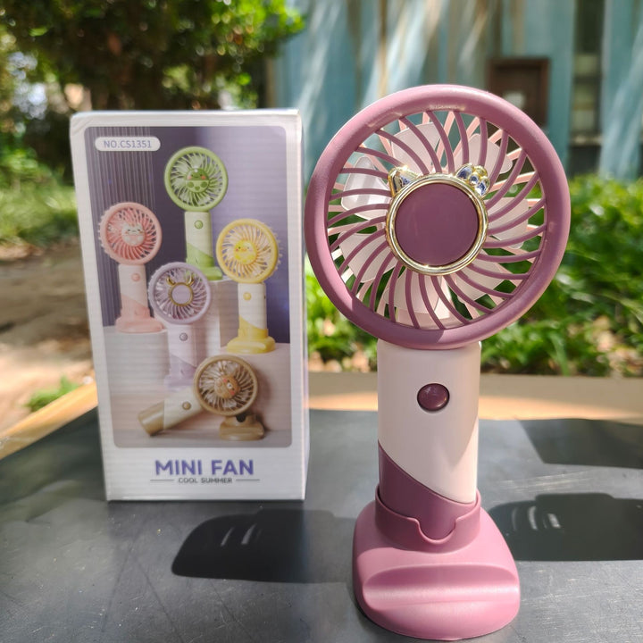 Unisex Portable Mini Fan with Rechargeable Battery Bowlift