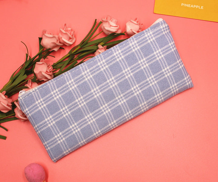 Stylish Plaid Pencil Case Bowlift