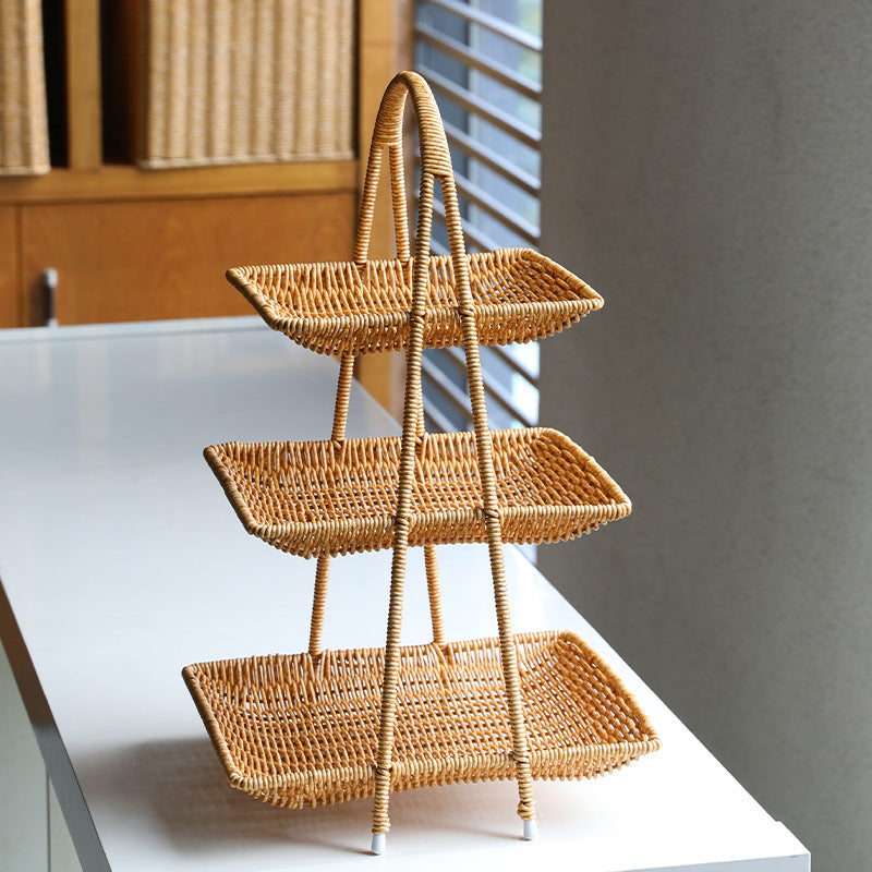 Handcrafted Woven Serving Basket Bowlift