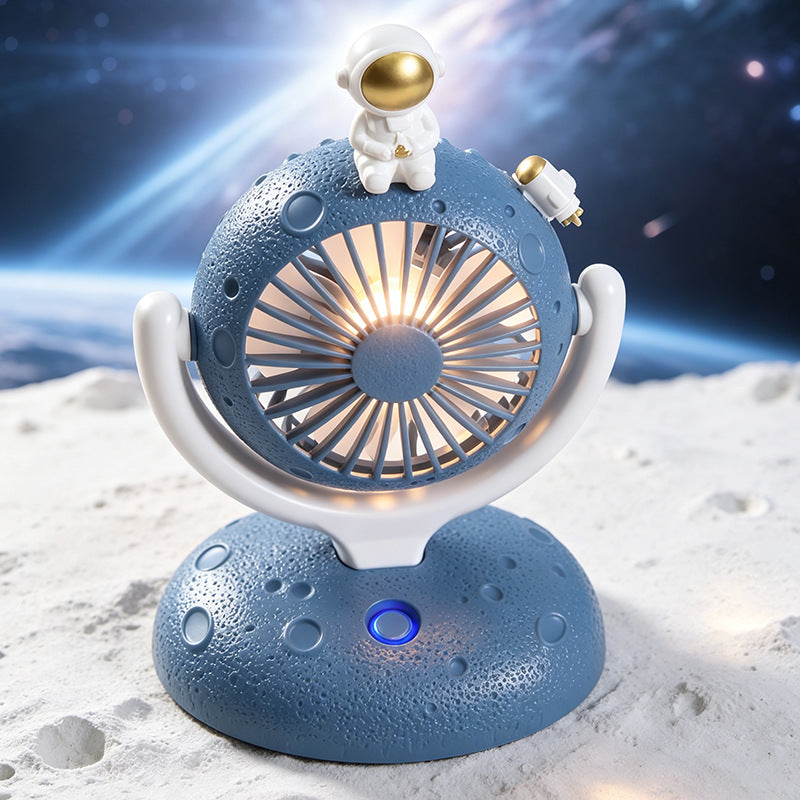 Women's table fan with creative astronaut figure Bowlift