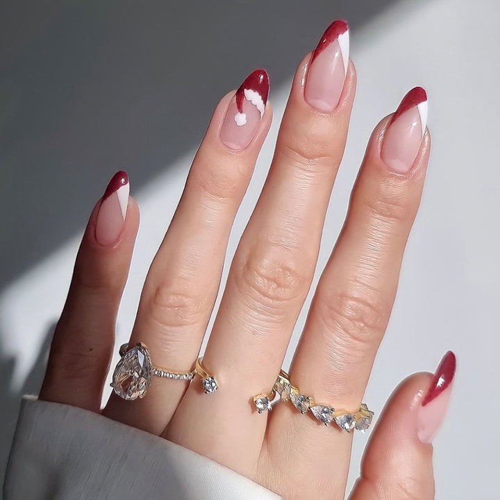 Elegant Stiletto Press-On Nail Set with Unique Design Bowlift