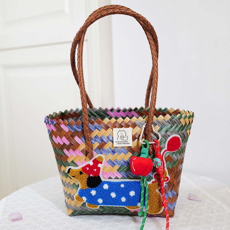 Handmade basket bag Bowlift