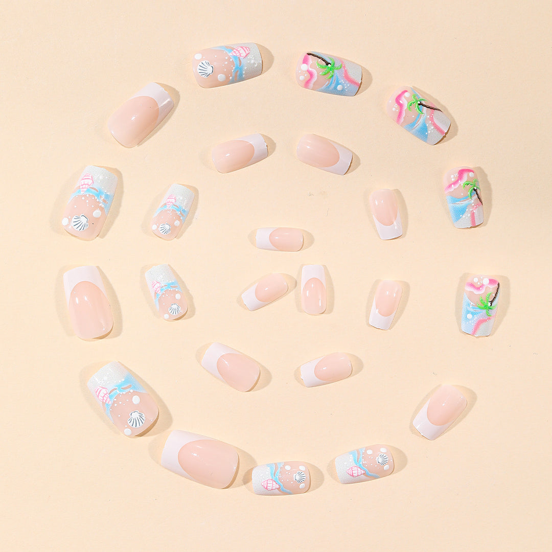 Tropical Seashell Nail Art Bowlift