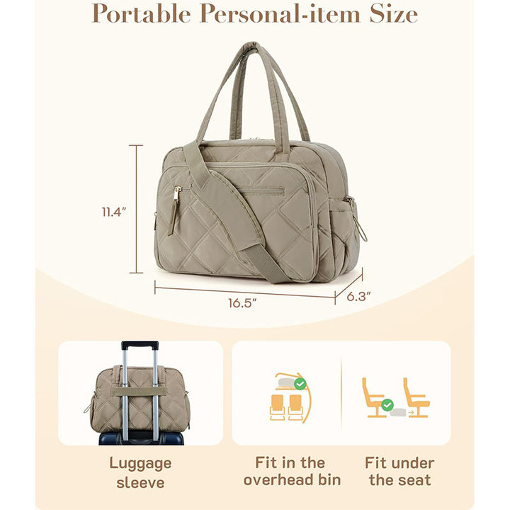Elegant Quilted Cosmetic Bag Bowlift