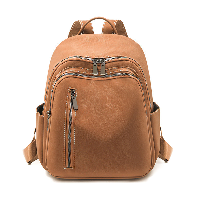 Stylish Leather Backpack Bowlift
