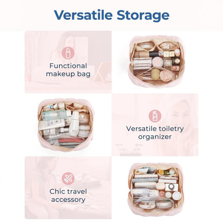 Padded Cosmetic Organizer Bag Bowlift