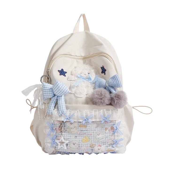 Decorative Plush Backpack Bowlift