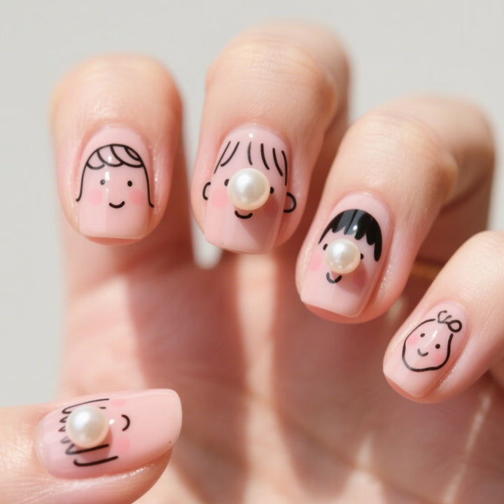 Whimsical Character Nail Art Bowlift