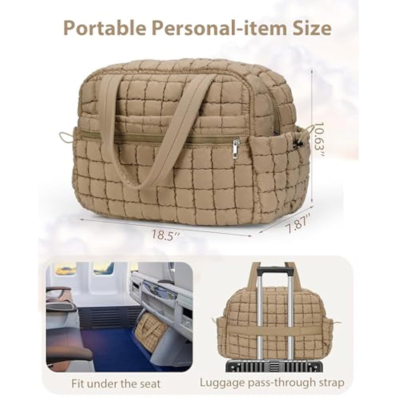 Quilted Multi-Functional Travel Tote Bowlift