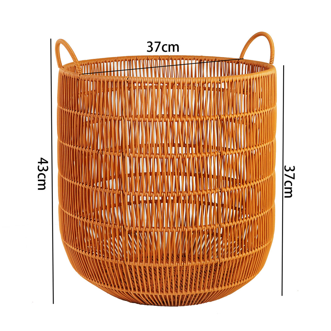 Women Stylish Storage Basket with Open Handles Bowlift