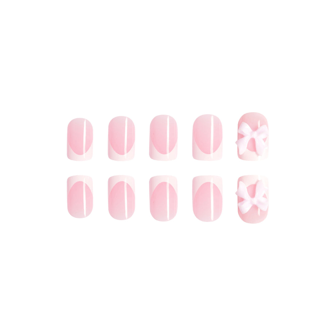 Artificial nails with cute bow designs Bowlift