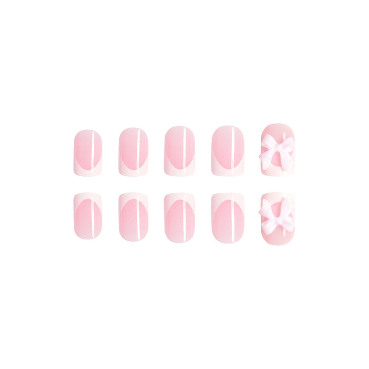 Artificial nails with cute bow designs Bowlift