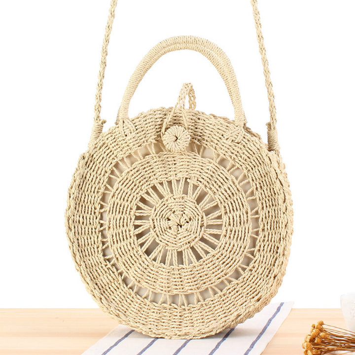 Hand-knotted shoulder bag in round design Bowlift
