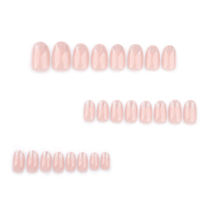 Glittering nail extensions with elegant gradient Bowlift