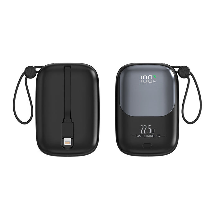 Compact pocket power bank with digital charging indicator Bowlift