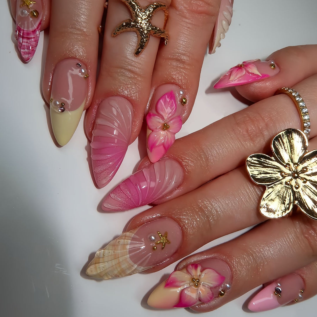 Elegant Floral Nail Art Extensions Bowlift 1787913880