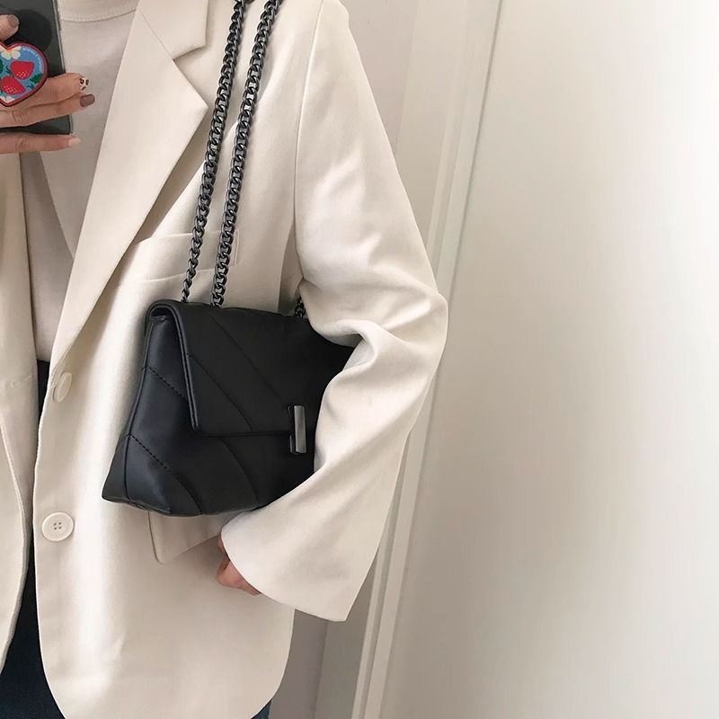 Quilted Leather Crossbody Bag Bowlift