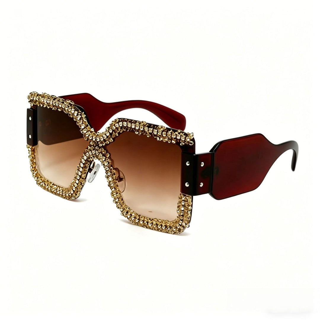 Women's fashionable safety glasses with unique crystal frame Bowlift