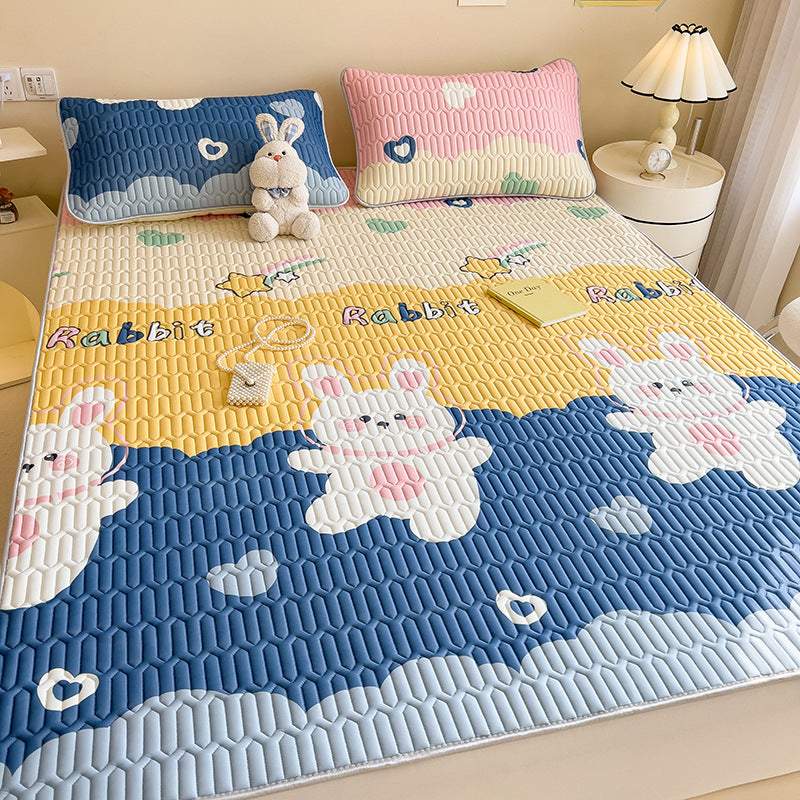 Playful Rabbit-Themed Quilted Bedspread Set