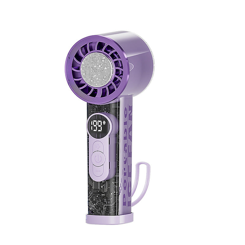 Unisex Portable Hand Fan with Digital Control Bowlift
