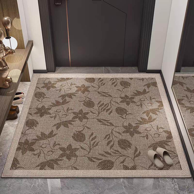 Elegant Floral Entryway Mat