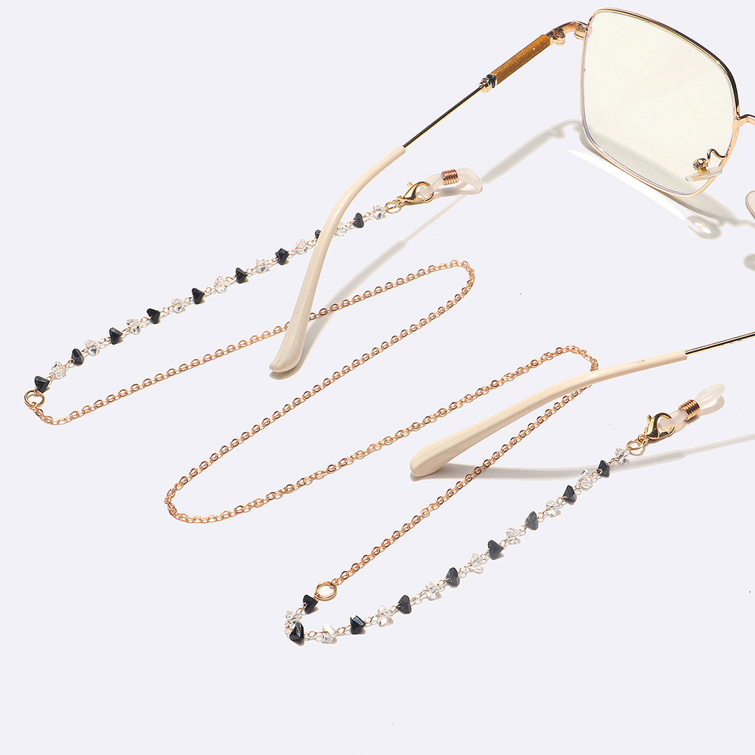 Fashionable Heart-Shaped Beaded Eyewear Chain Bowlift